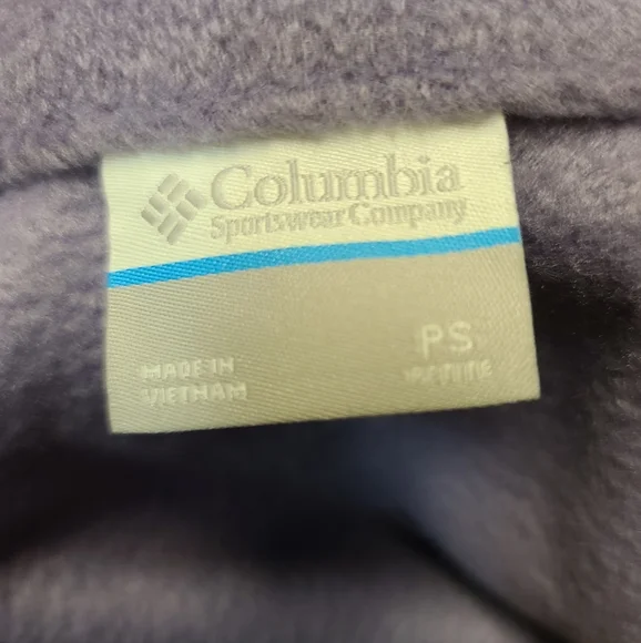 Columbia Benton Springs Plum Full Zip Jacket Petite Small - Picture 2 of 4